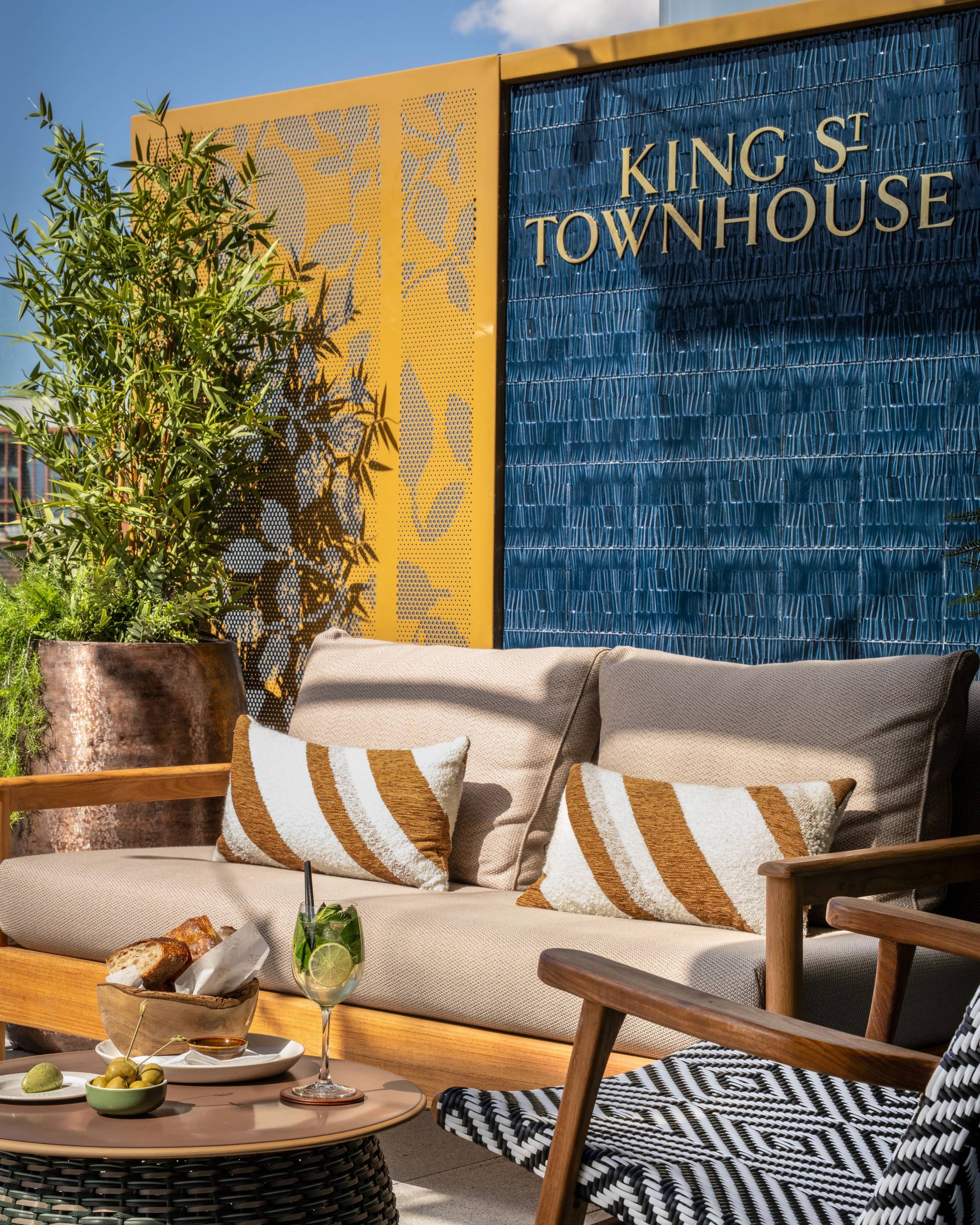 The outdoor terrace at King Street Townhouse