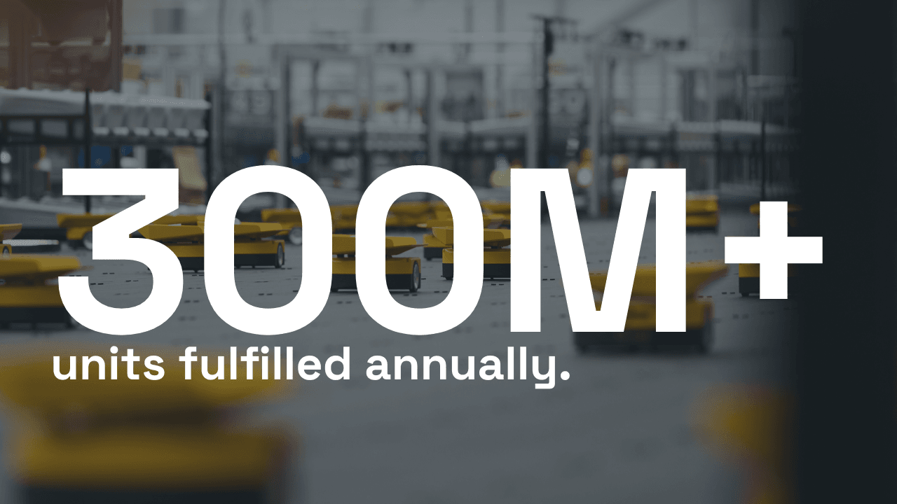 300m+ units fulfilled annually