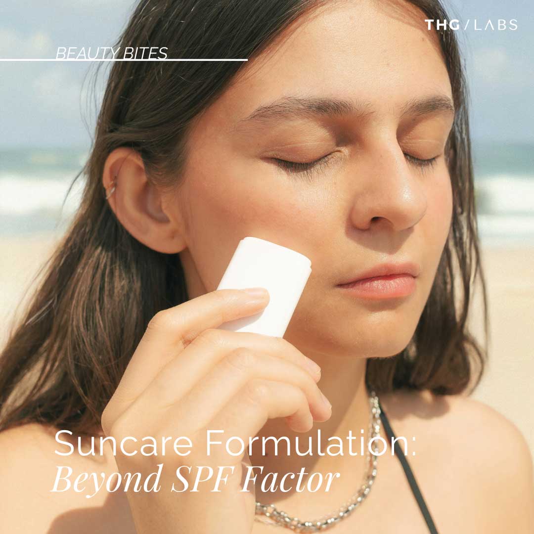 THG LABS Beauty Bite exploring advanced suncare formulation and SPF product development trends