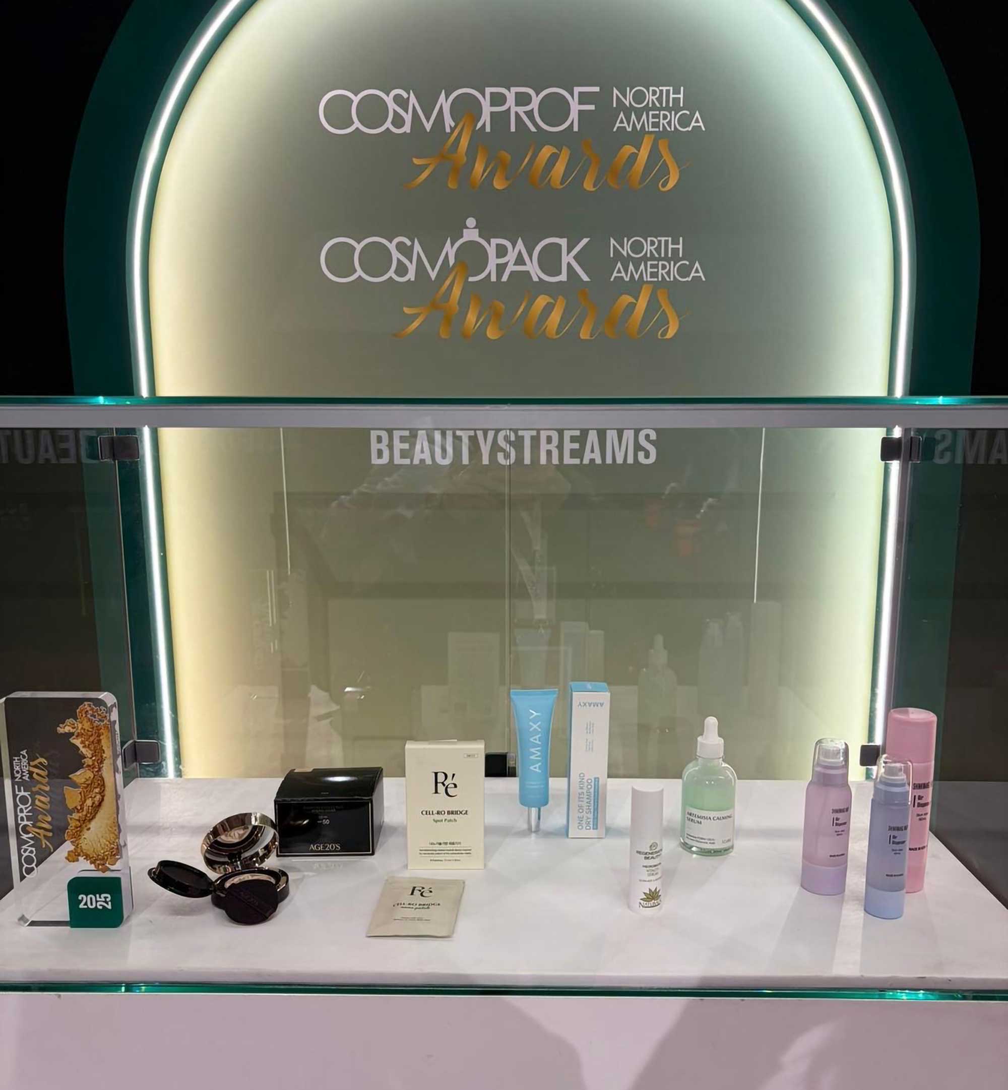 Award-winning beauty product innovations on display at Cosmoprof highlighting advanced formulation, packaging design and contract manufacturing excellence
