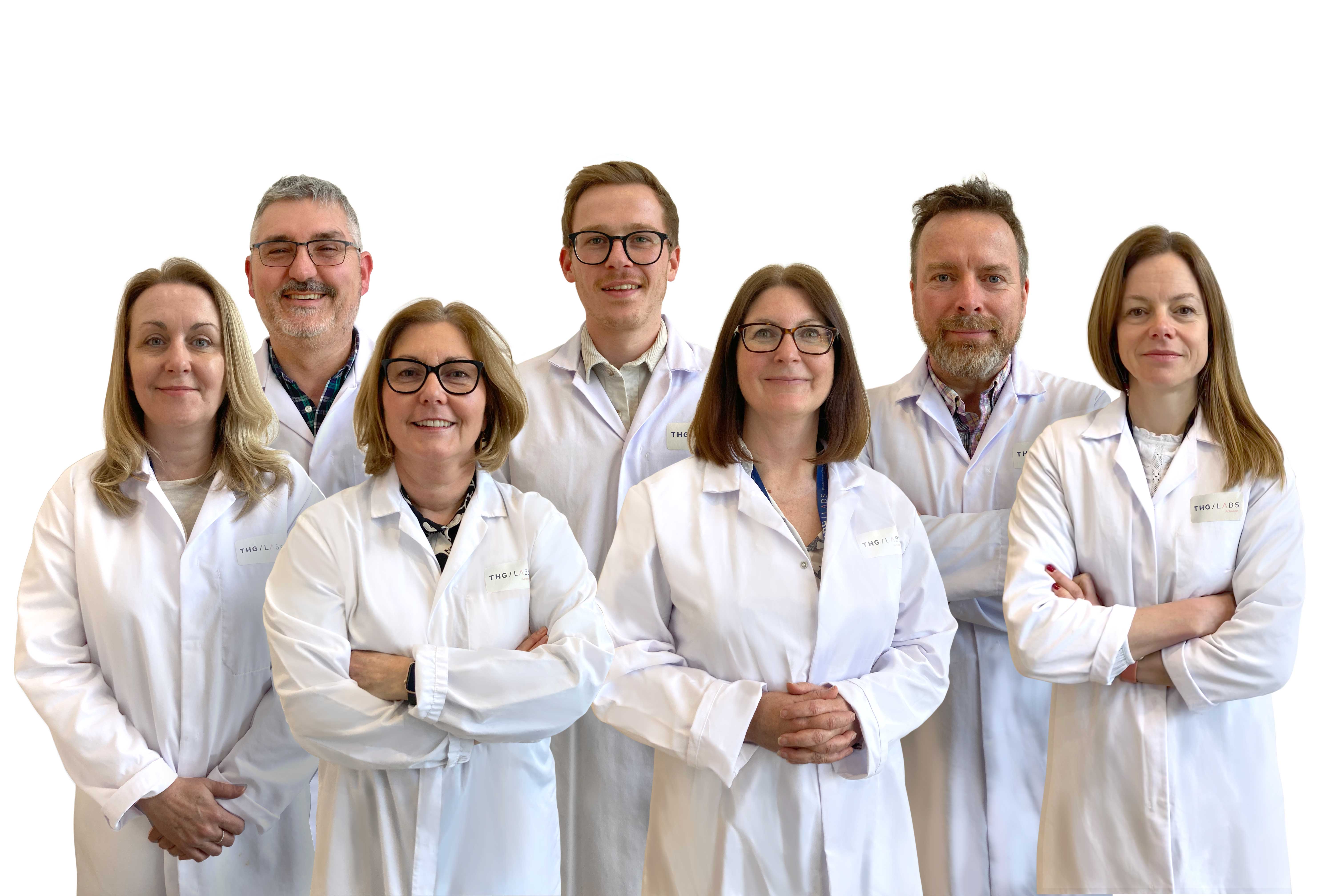 THG LABs Experts pose for group photo