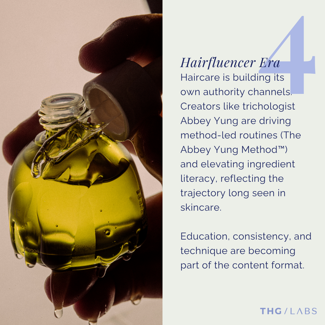 Haircare product development trend driven by expert-led routines and ingredient literacy, shaping next-generation consumer engagement