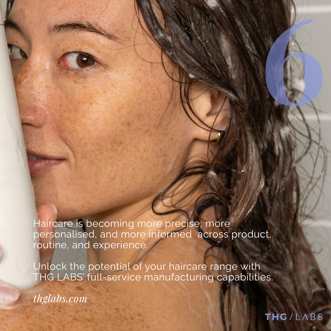 THG LABS haircare manufacturing expertise supporting personalised routines, precision formulation and high-performance product outcomes