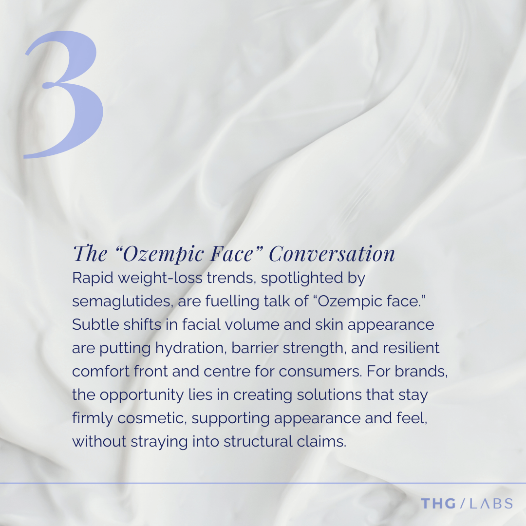 Soft sculptural fabric referencing skincare for hydration and skin strength.