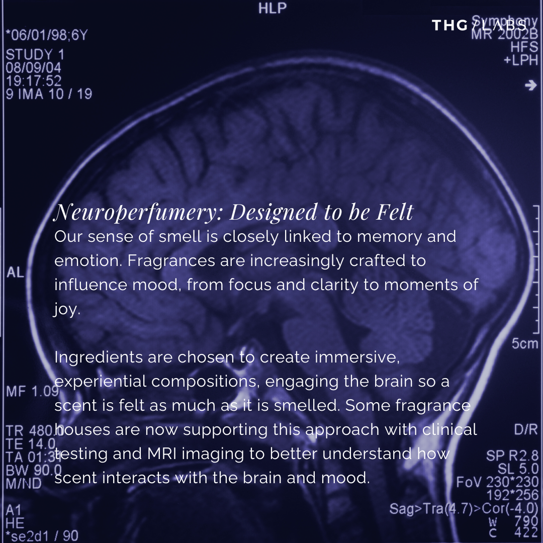 Neuroperfumery concept showing how fragrance development is evolving to influence mood, emotion and sensory experience through formulation
