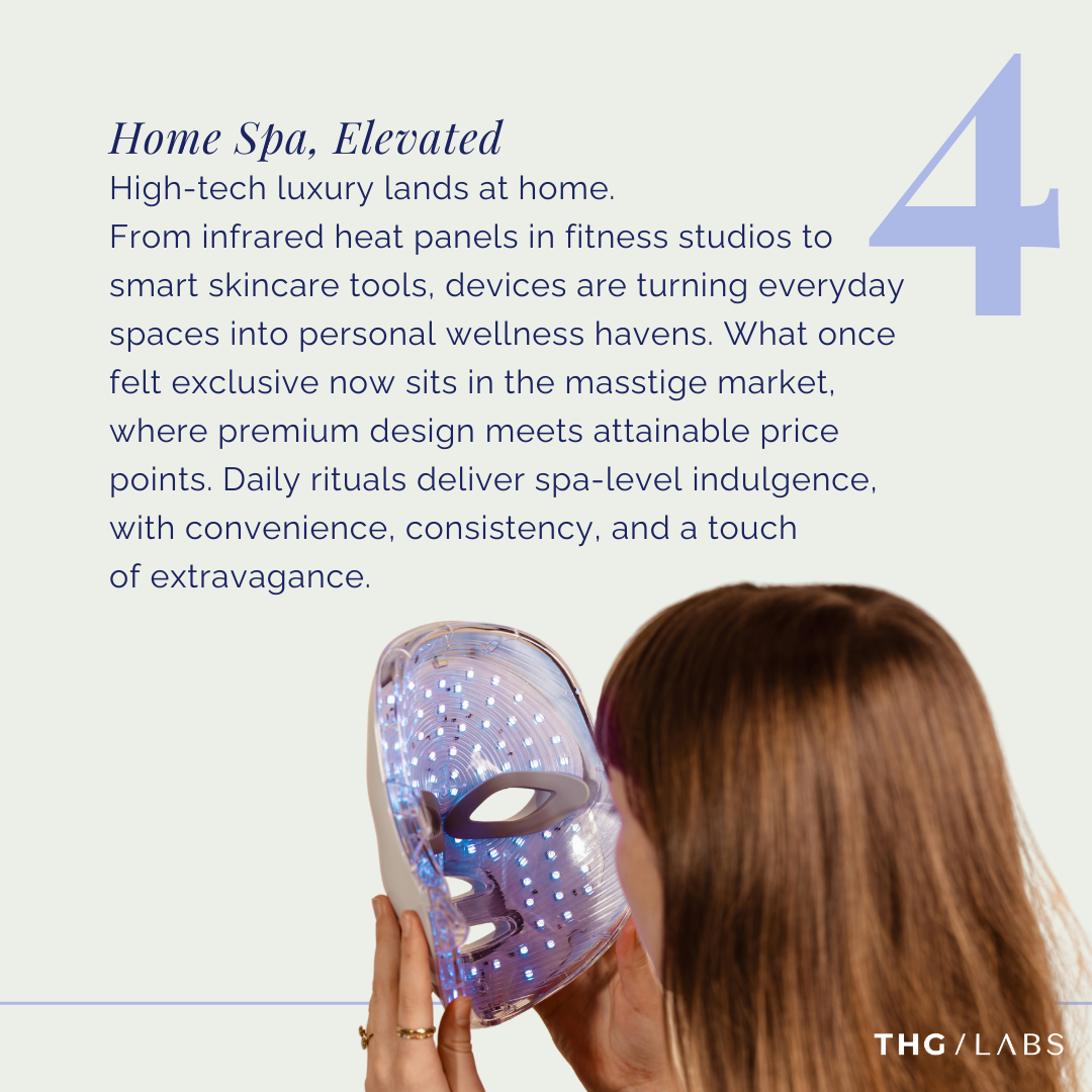 At-home spa device in use, highlighting the rise of elevated daily wellness routines