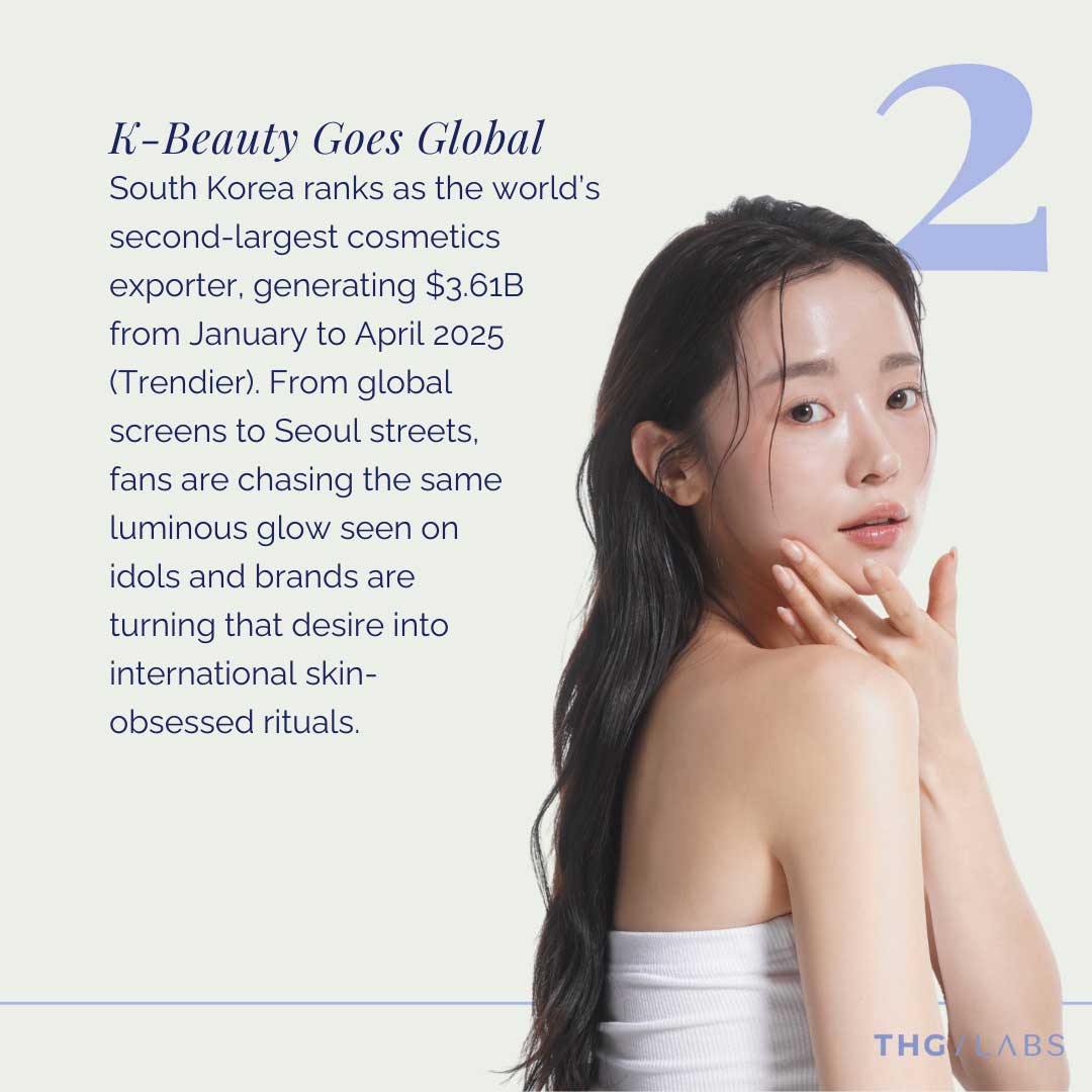 Portrait highlighting the global influence of Korean skincare aesthetics and routines