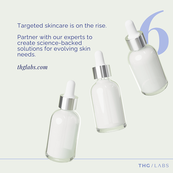 Summary graphic showing skincare considerations for menopausal skin needs