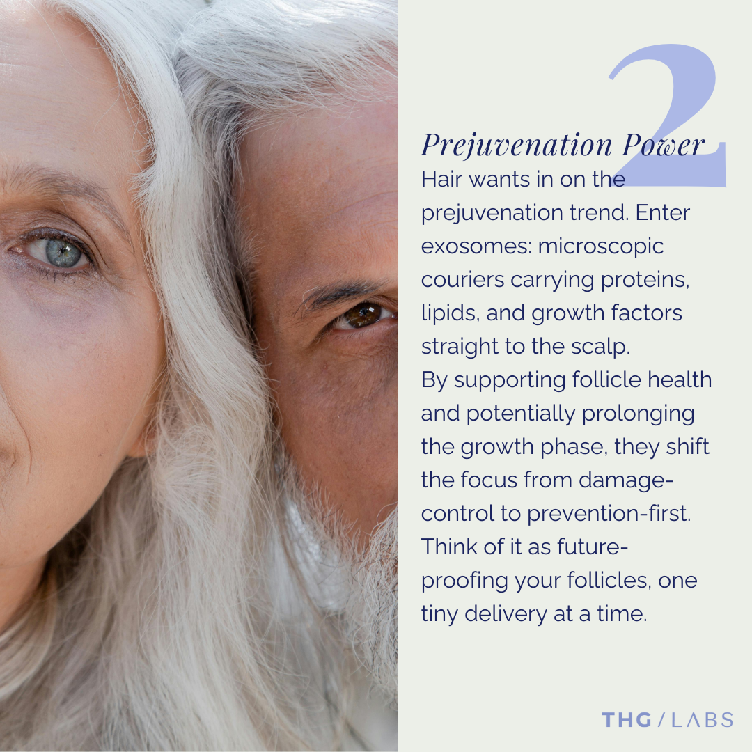 Close-up of mature man and woman symbolising follicle and scalp care.