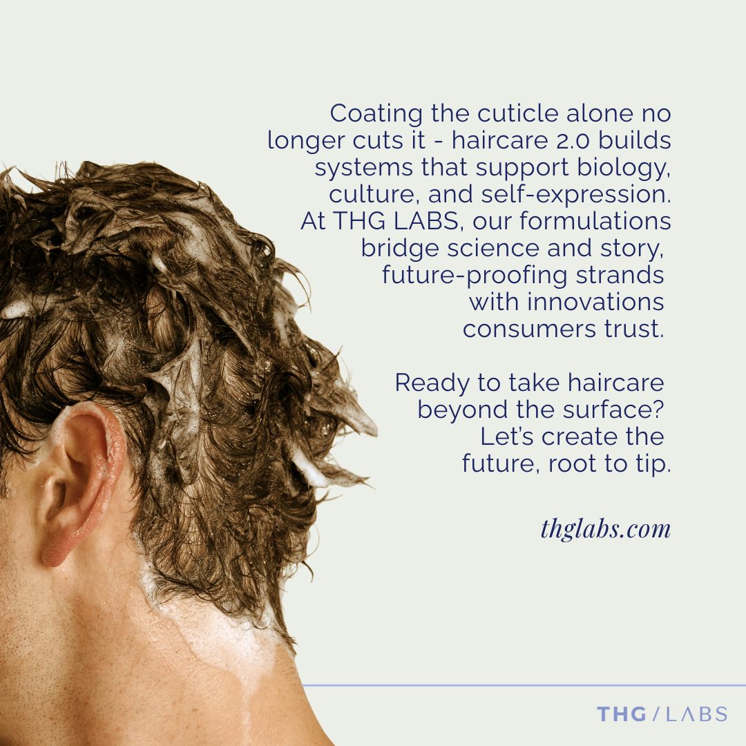 Wet hair covered in lather linked to Haircare 2.0 routines.