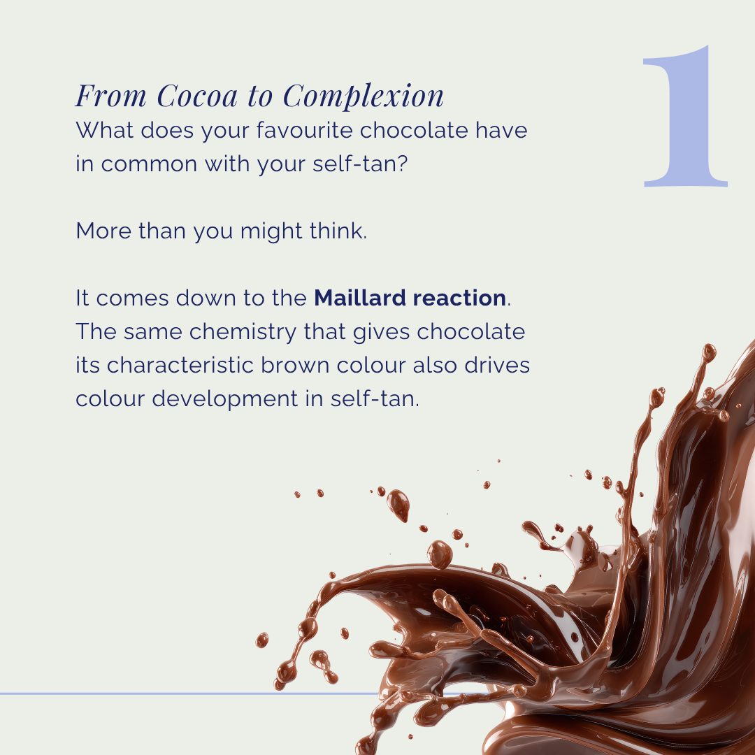 THG LABS self-tan product development insight explaining the Maillard reaction and its role in colour formation within cosmetic formulations