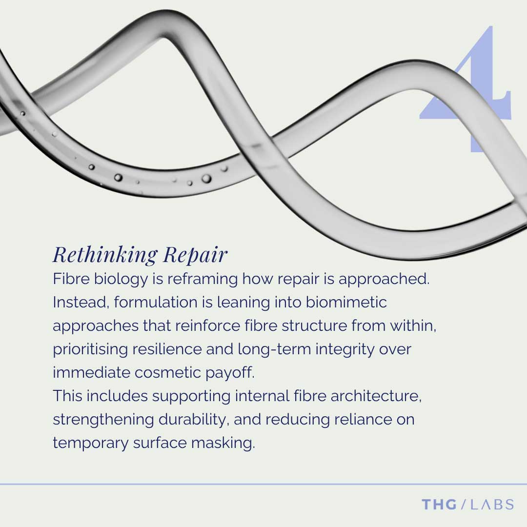 Biomimetic hair repair technologies and fibre resilience formulation trends from THG LABS