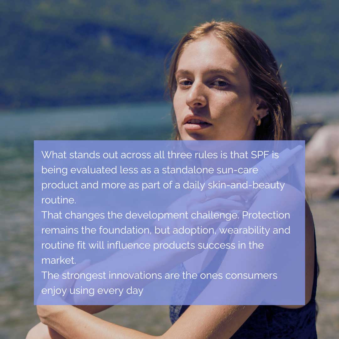 Daily SPF innovation showing how sunscreen is becoming an integrated part of modern skincare routines.