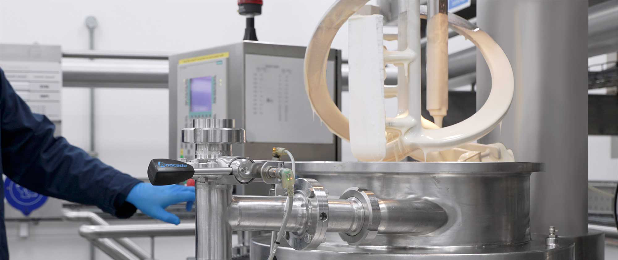 Cosmetic manufacturing equipment at THG LABS supporting high-volume beauty product development and commercial-scale production.