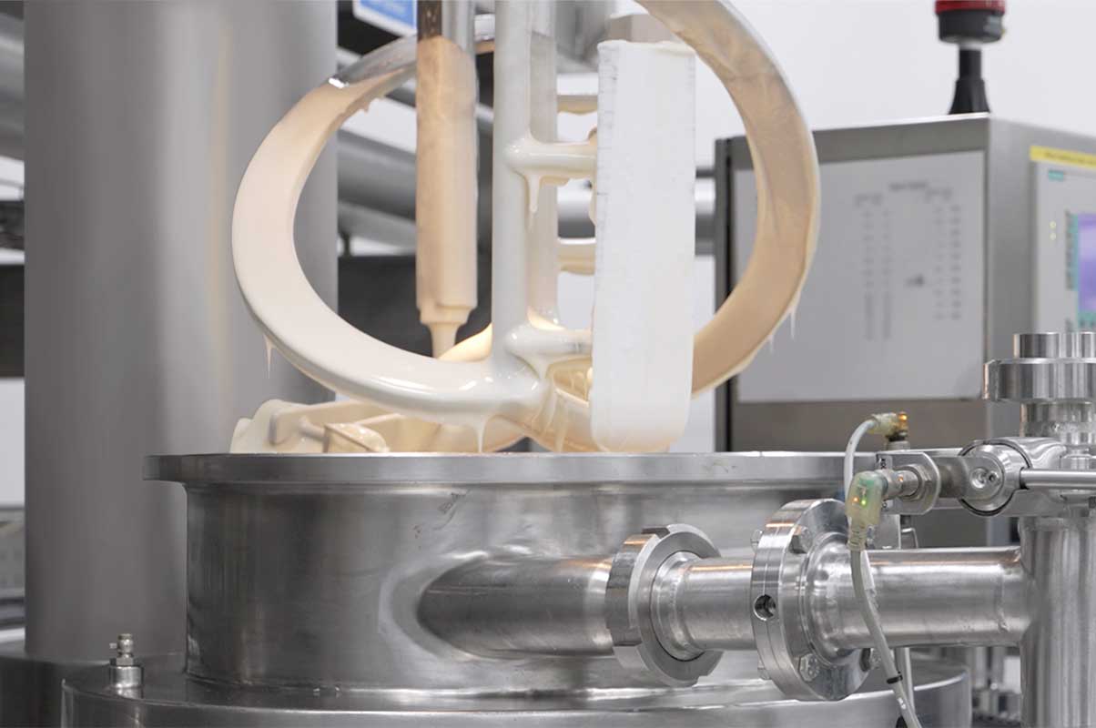 Cosmetic manufacturing equipment at THG LABS supporting high-volume beauty product development and commercial-scale production.