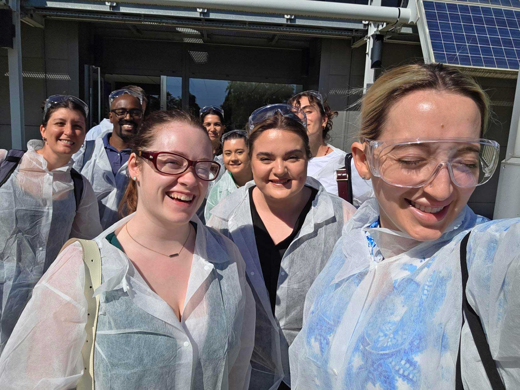 THG LABS R&D team visiting Gattefossé headquarters in Lyon to explore emulsifiers, textures, and water-in-oil formulation innovation.